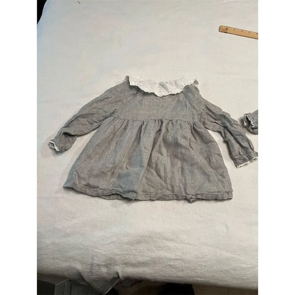 Cupcakes and Cashmere Girls Gray Dress 18‎ Months